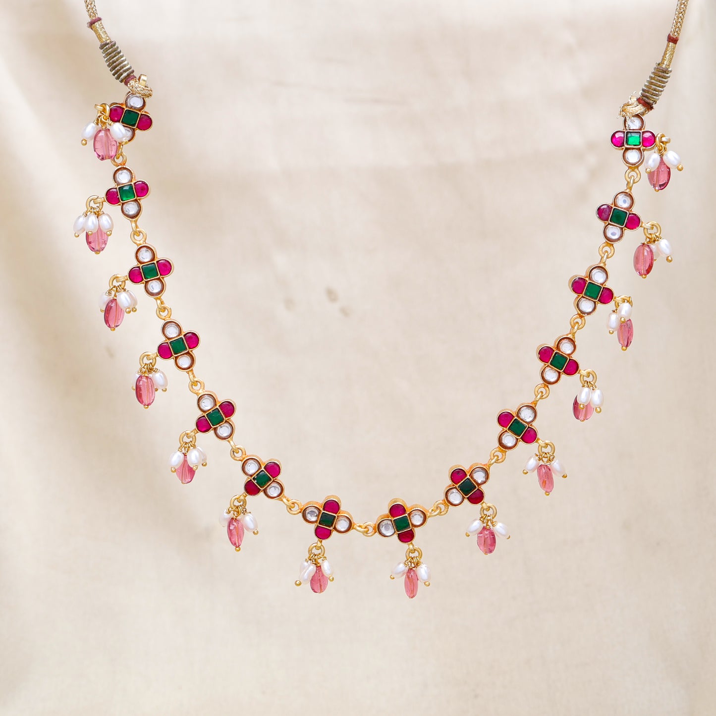 Silvernika Captivating Unique Design Silver Gold Plated Necklace