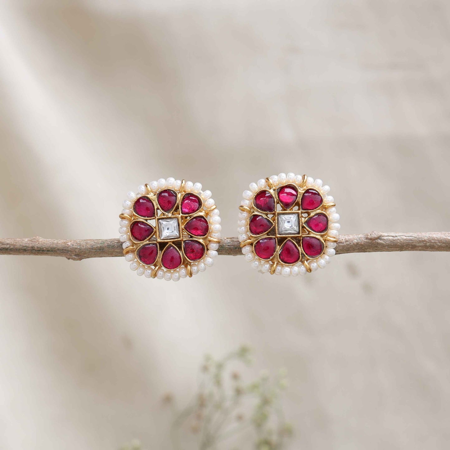 Silvernika gold plated earrings