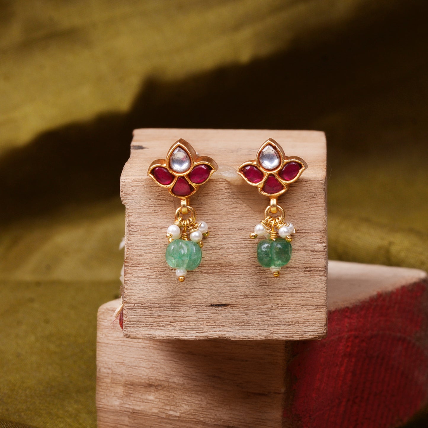 Silvernika Gold Plated Studs Earring
