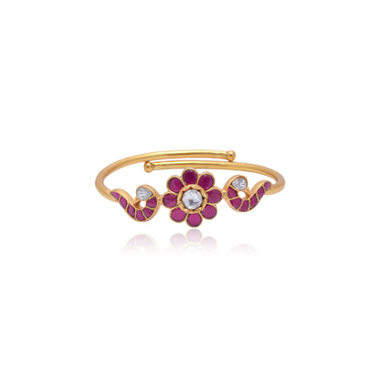 Silvernika PInk Stone 92.5 Sterling Silver Bracelet