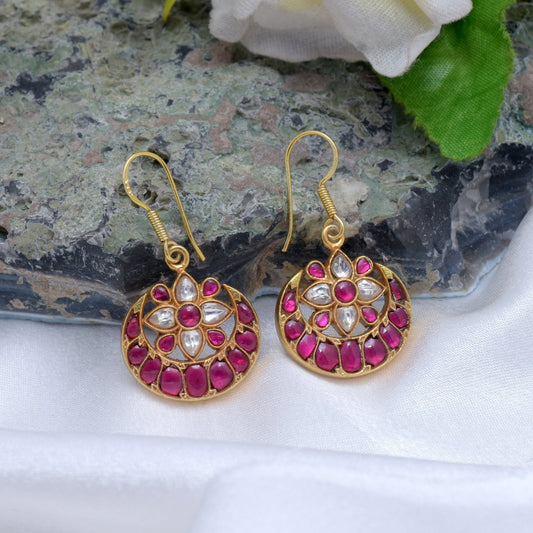 Silvernika Silver moon design Earrings