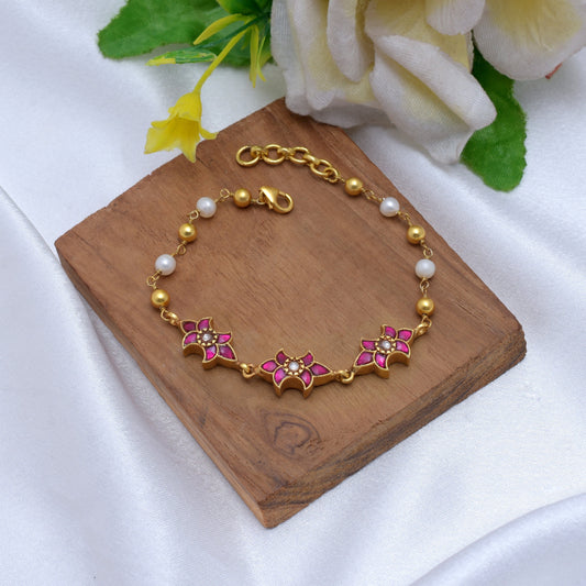 Silvernika Red Stone Bracelet
