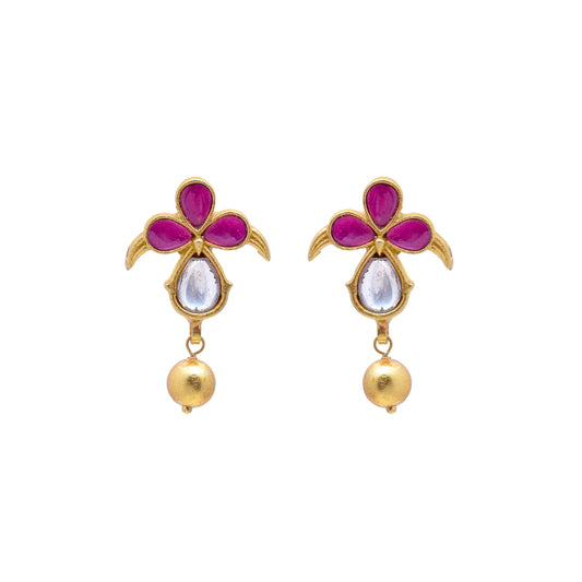 Silvernika BEAUTIFULL GOLD PLATED EARRING