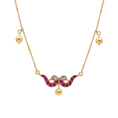 Silvernika Bow Style Chain Pandant