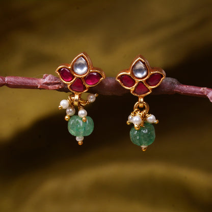 Silvernika Gold Plated Studs Earring