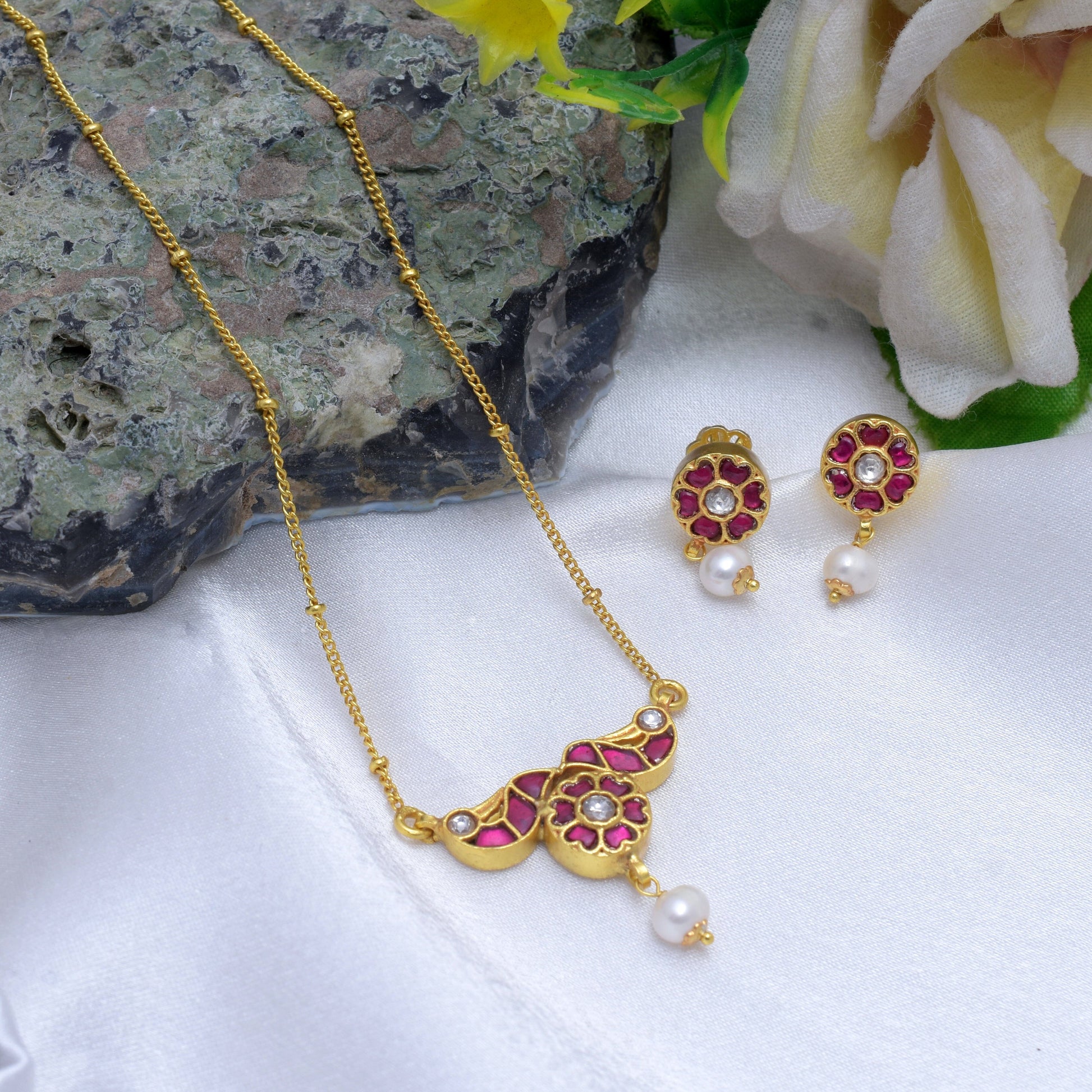 Silvernika 92.5 Fine SIlver Radiant Blossom Necklace