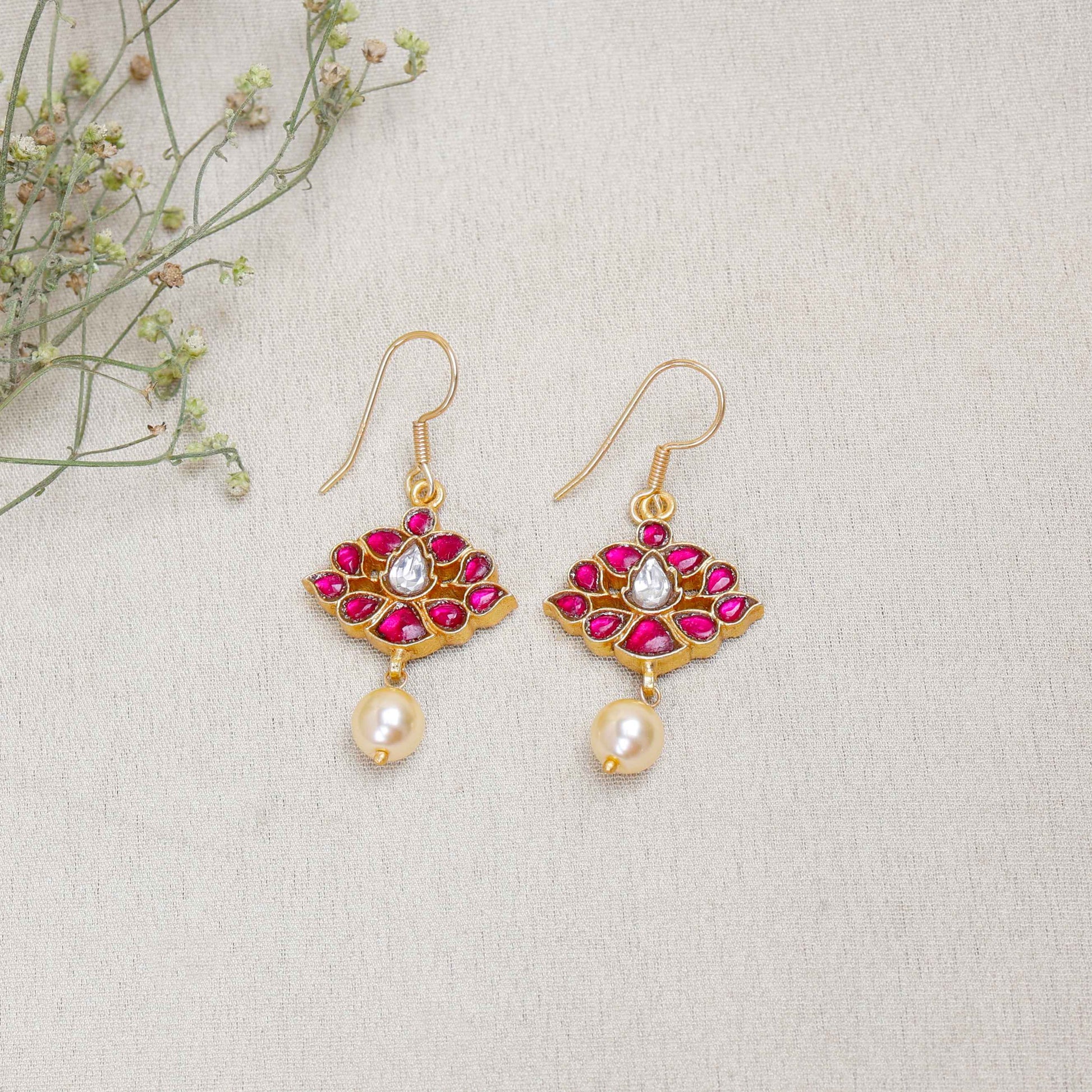 Silvernika pearl earrings for women 