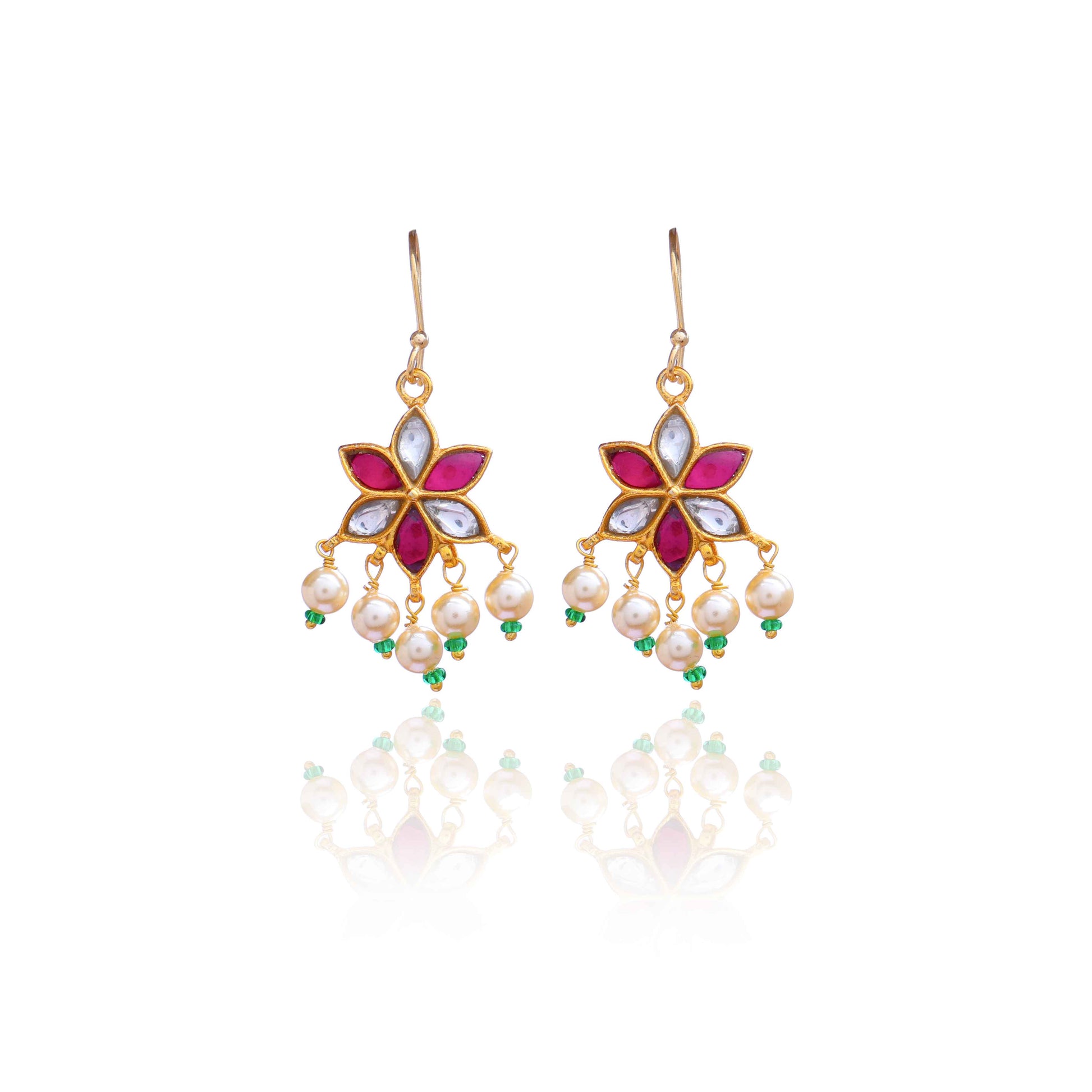Silvernika gold plated silver earrings 