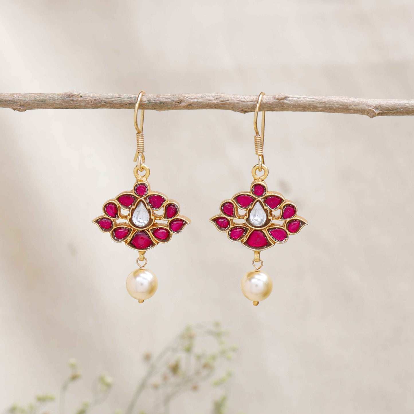 Silvernika pearl earrings for women 