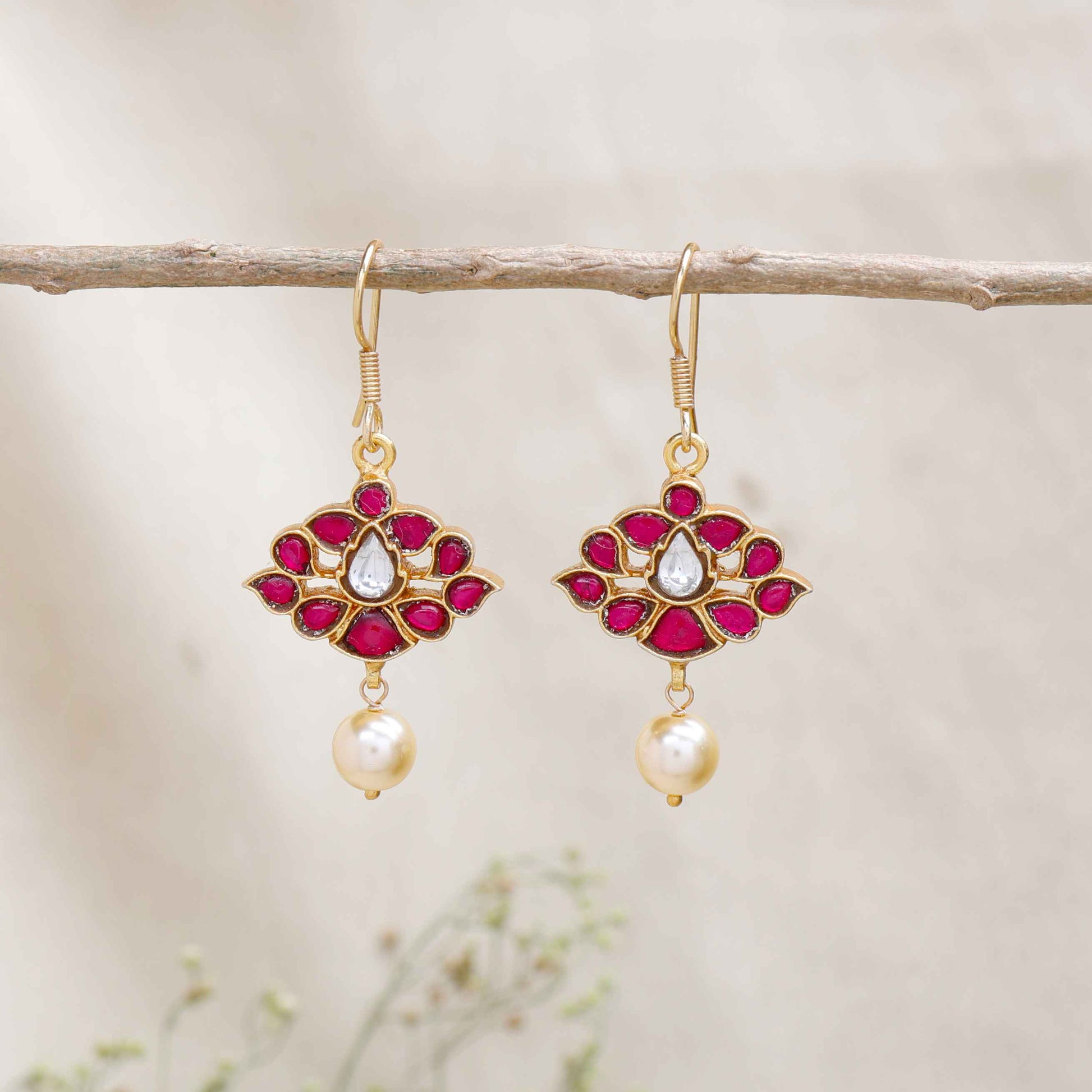 Silvernika pearl earrings for women 