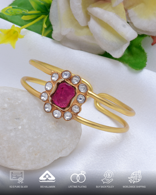 Silvernika PINK&WHITE STONE BRACELET