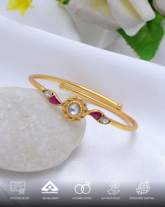 Silvernika RUBY POLKI DESIGNER BRACELETS