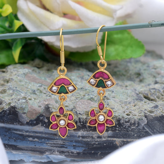 Silvernika POLKI BEADS SMALL EARRINGS