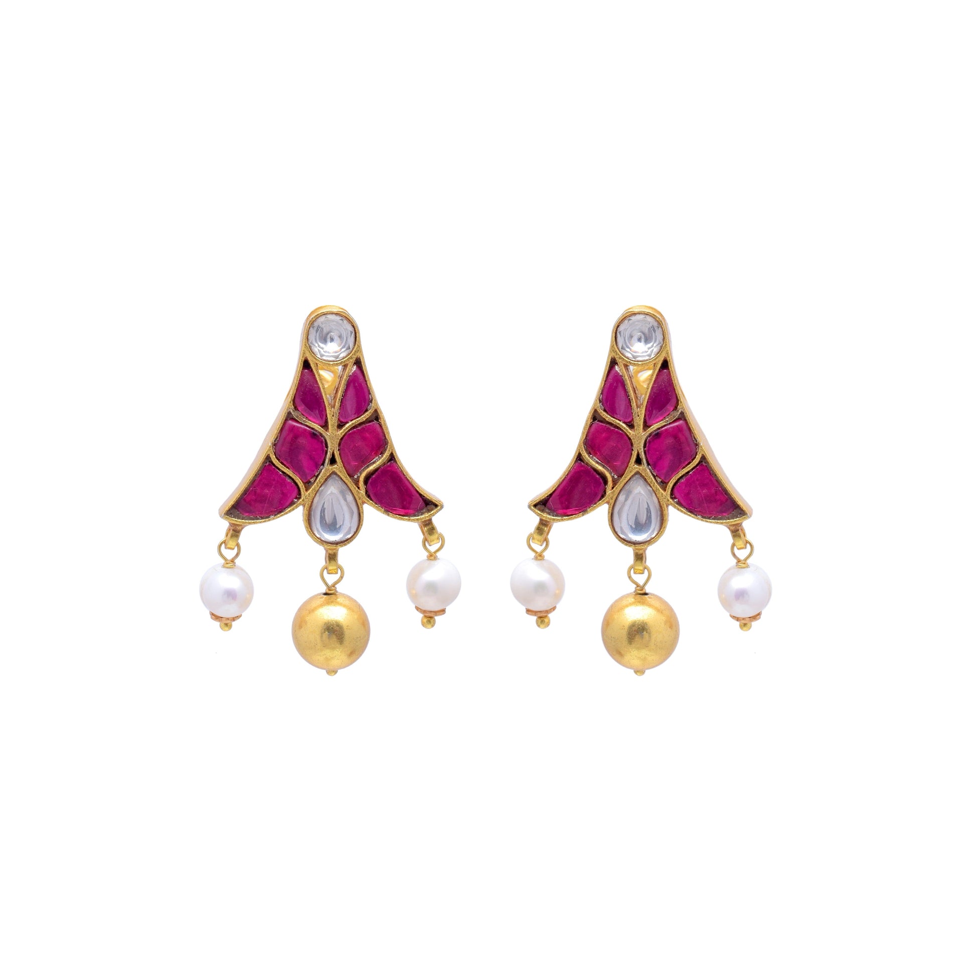 Silvernika RADISHNAL GOLD PLATED EARRING