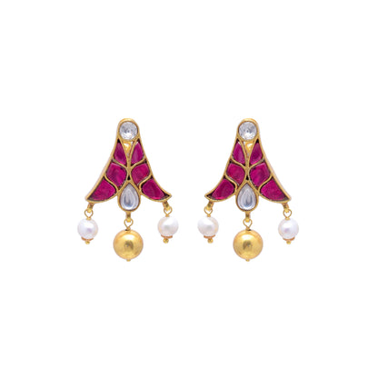 Silvernika RADISHNAL GOLD PLATED EARRING
