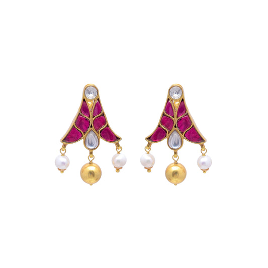 Silvernika RADISHNAL GOLD PLATED EARRING