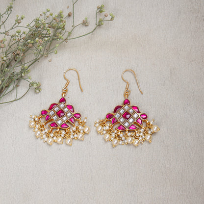 Silvernika 92.5 Silver Gold Plated Earrings