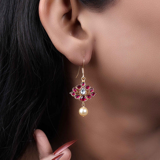 Silvernika pearl earrings for women 