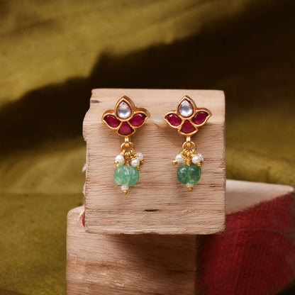 Silvernika Gold Plated Studs Earring